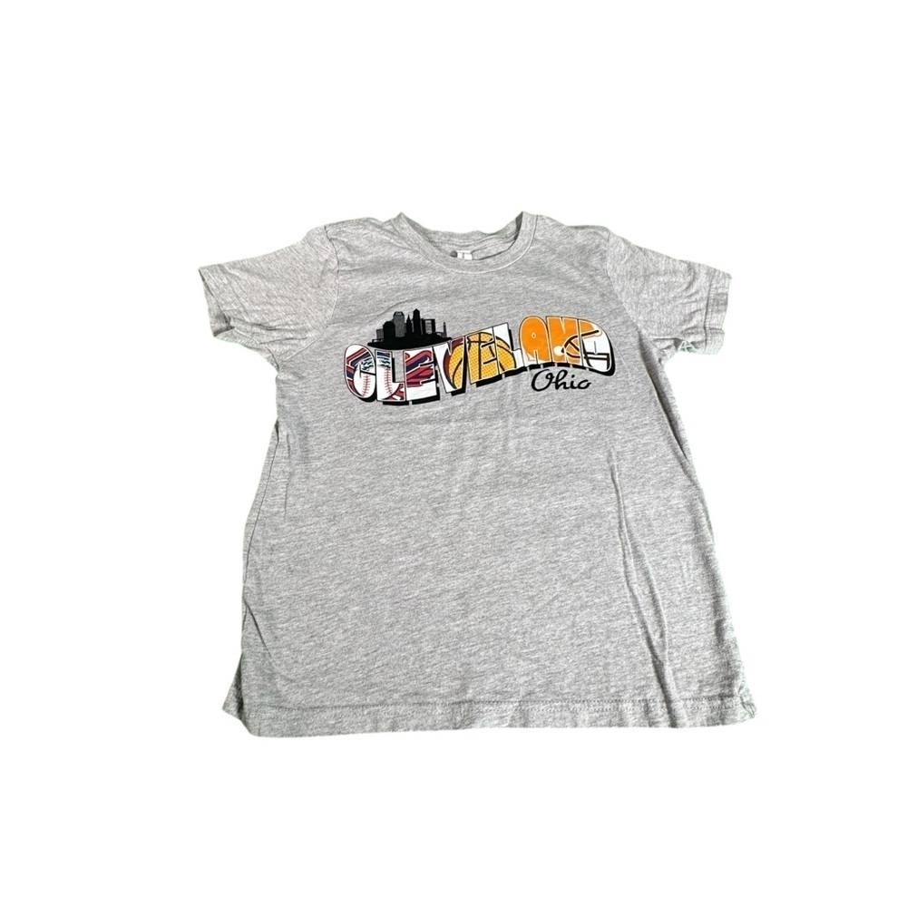 Cleveland Browns Cavaliers Guardians Sports Ohio shirt YOUTH Large 14/16 - Picture 2 of 8